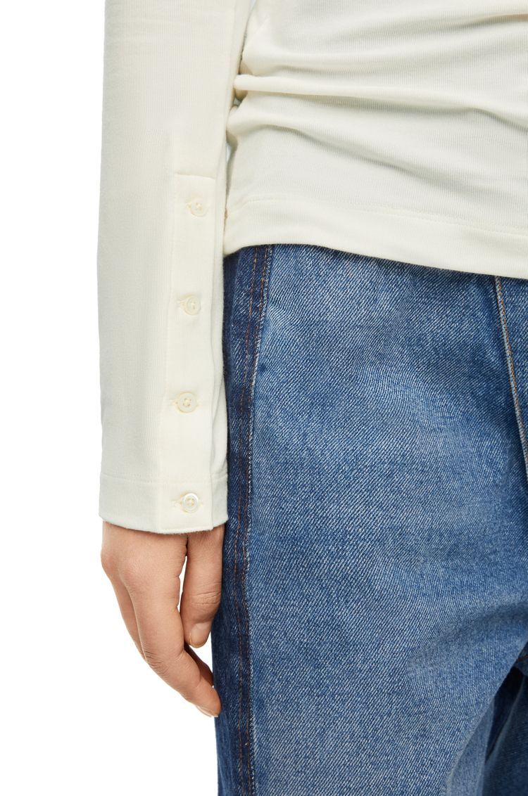 Long sleeve top in modal
