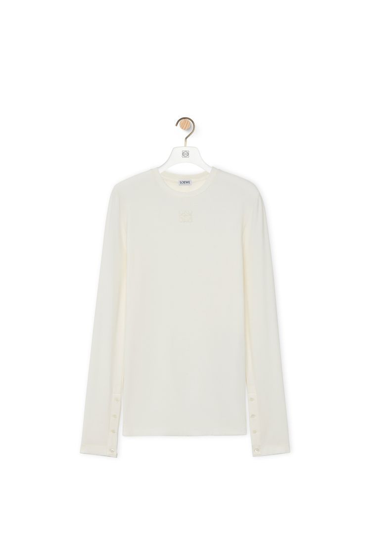 Long sleeve top in modal