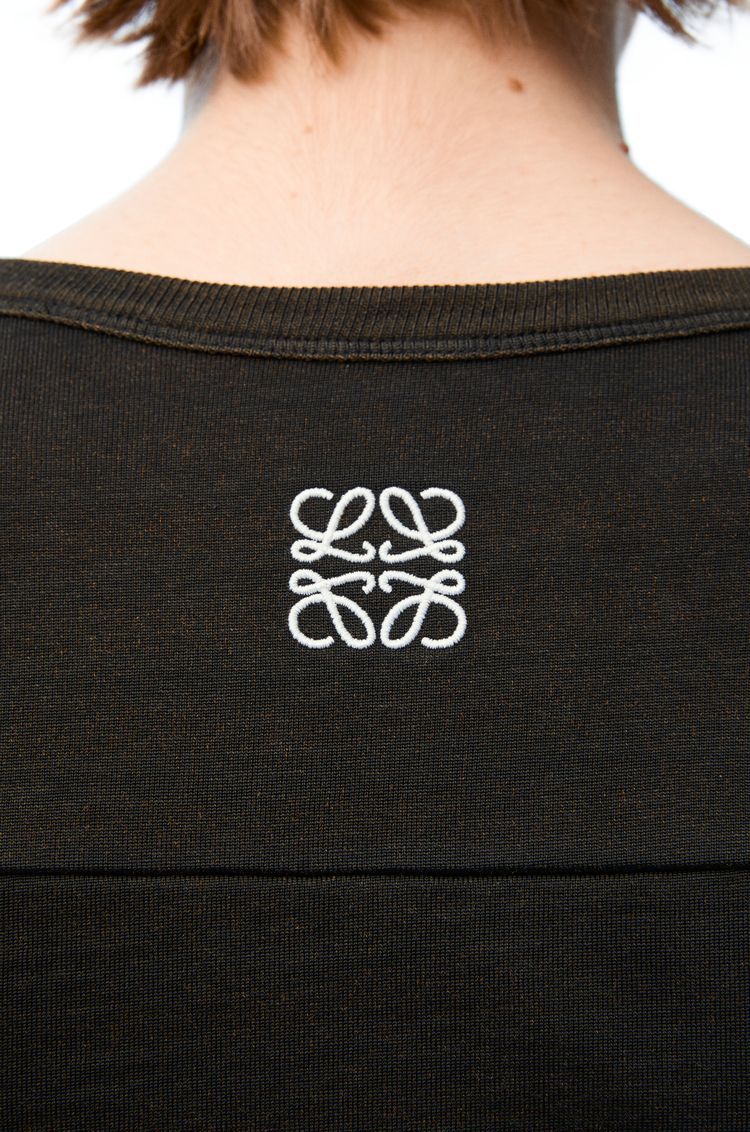 Slim fit T-shirt in cotton and viscose