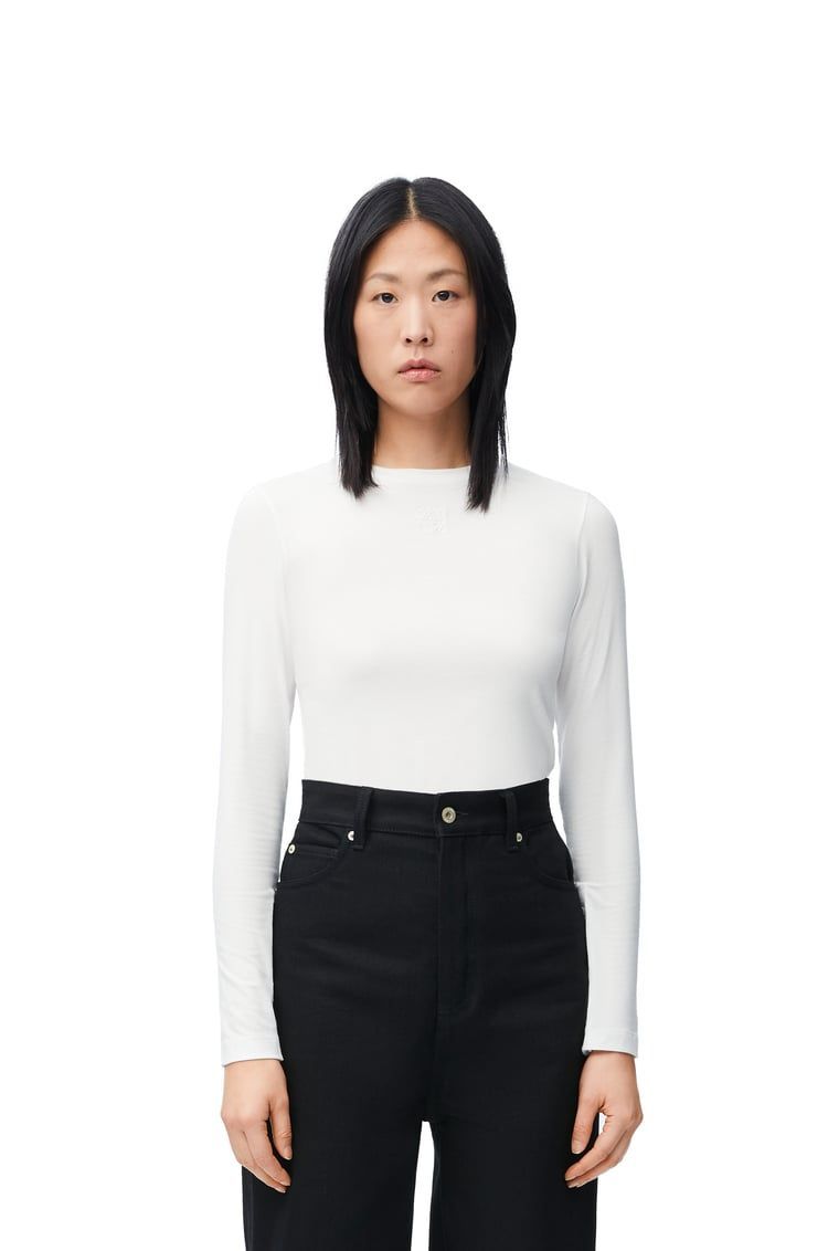 Long sleeve top in modal