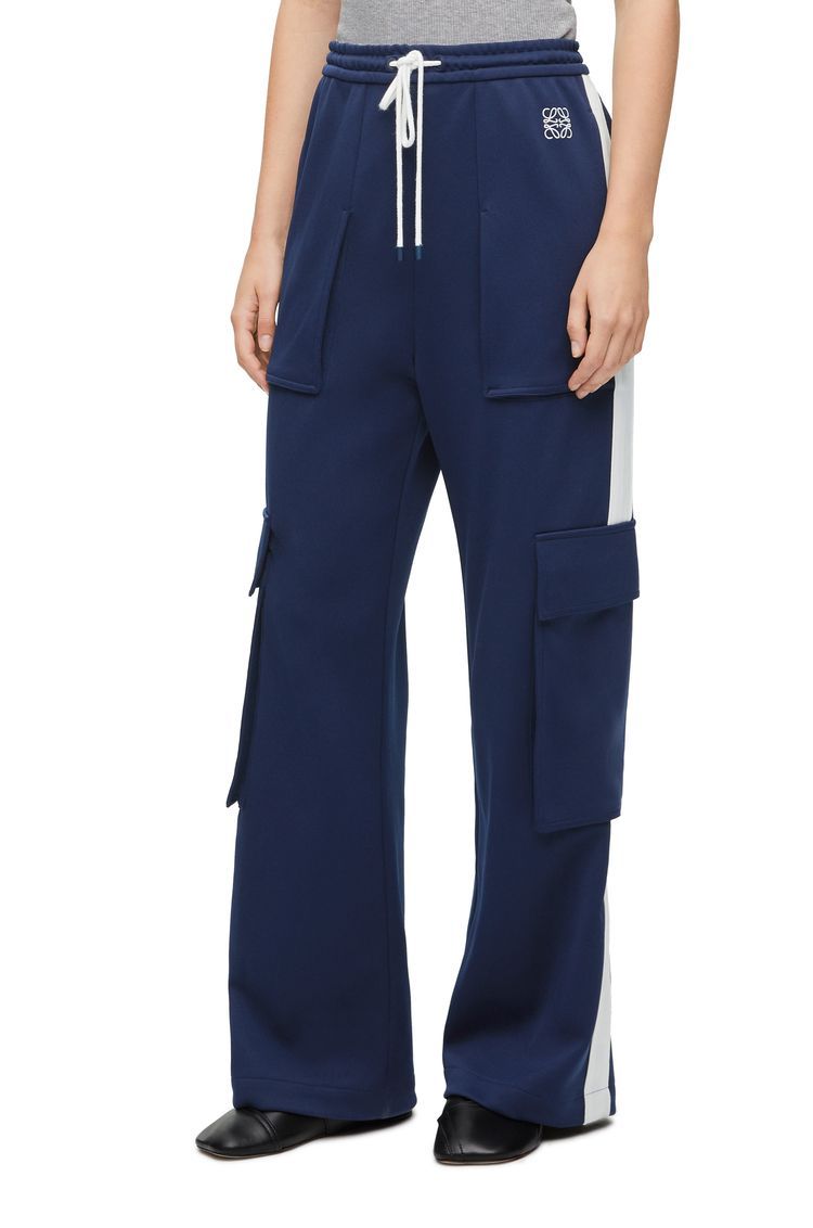 Cargo tracksuit trousers in technical jersey