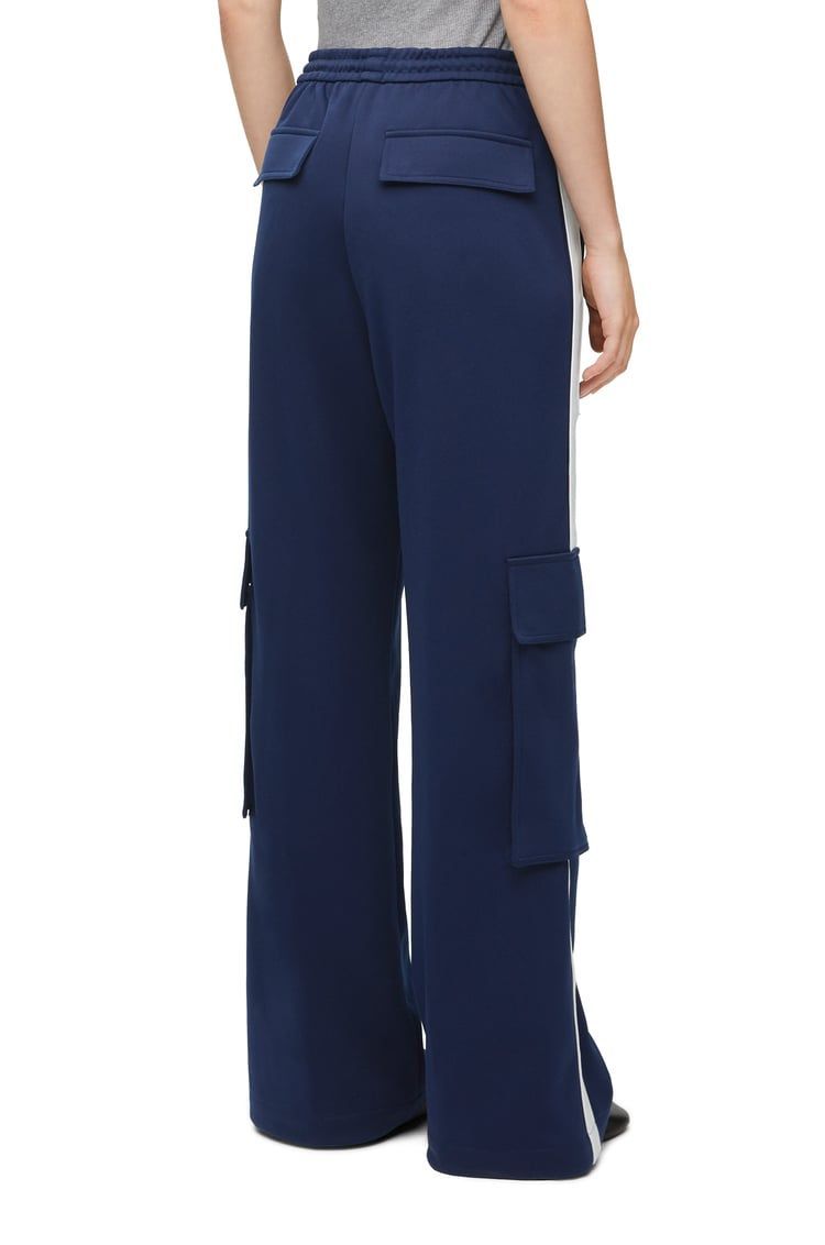 Cargo tracksuit trousers in technical jersey
