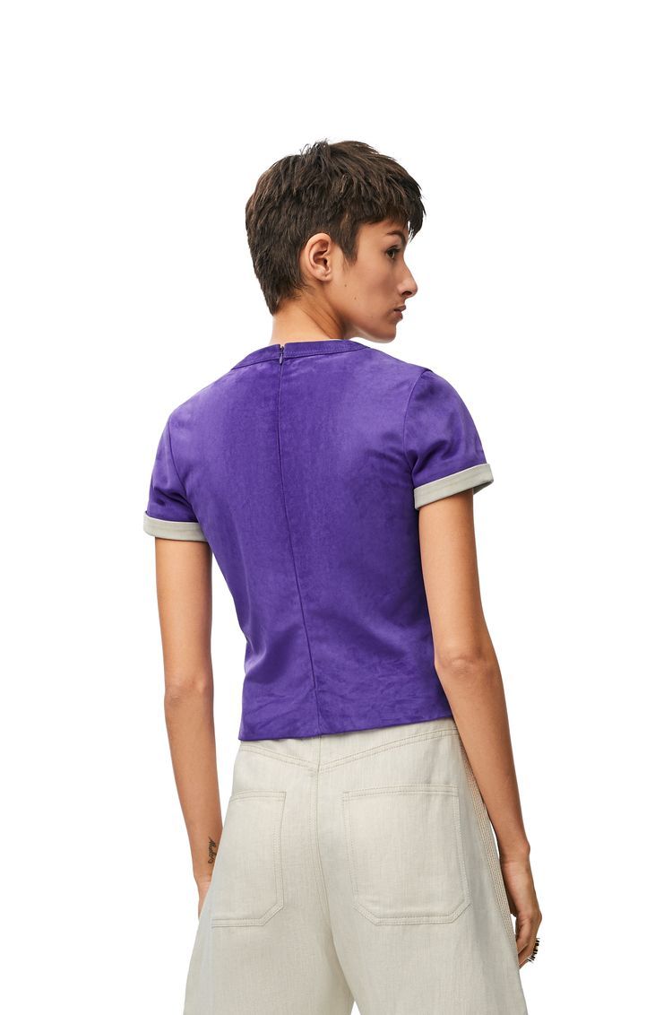 Top in suede calfskin