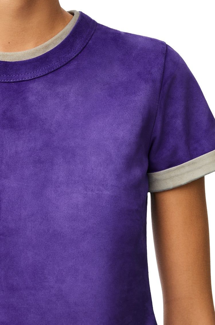 Top in suede calfskin
