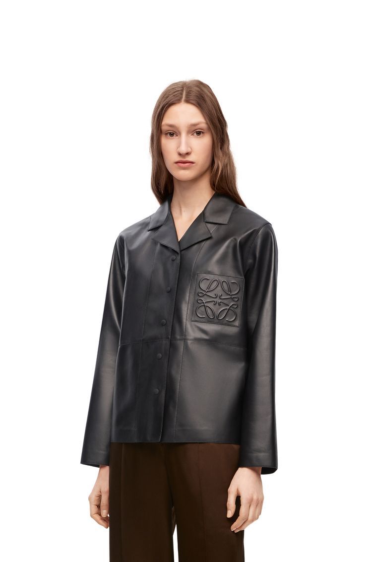 Pyjama blouse in nappa lambskin
