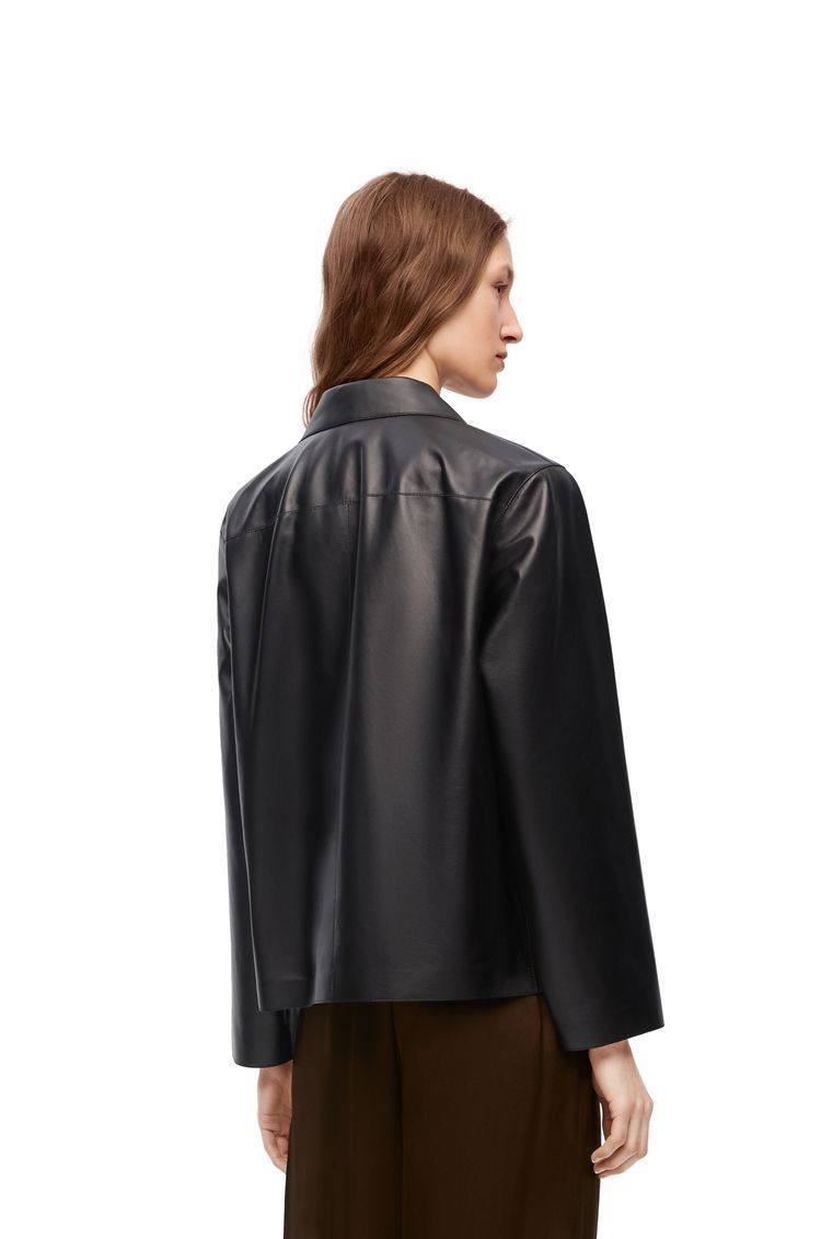 Pyjama blouse in nappa lambskin