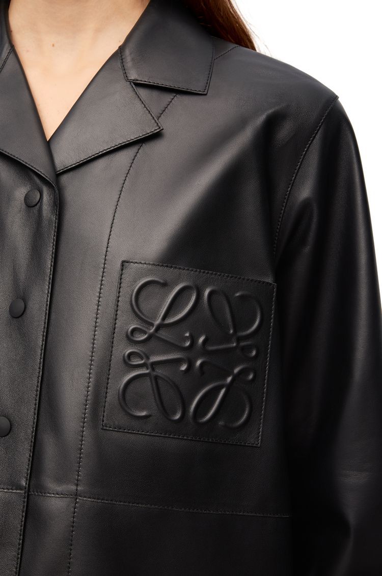 Pyjama blouse in nappa lambskin