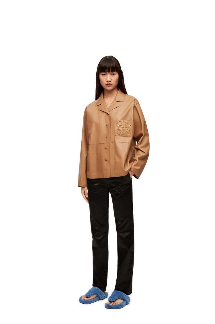 Pyjama blouse in nappa lambskin