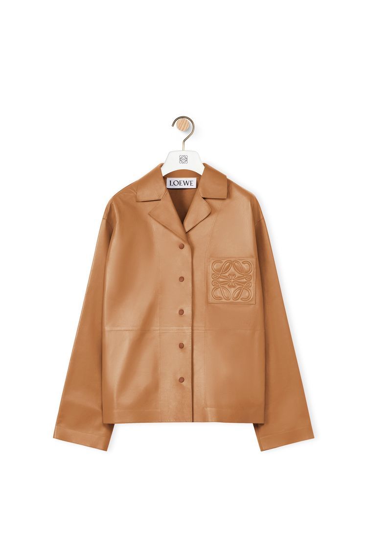 Pyjama blouse in nappa lambskin