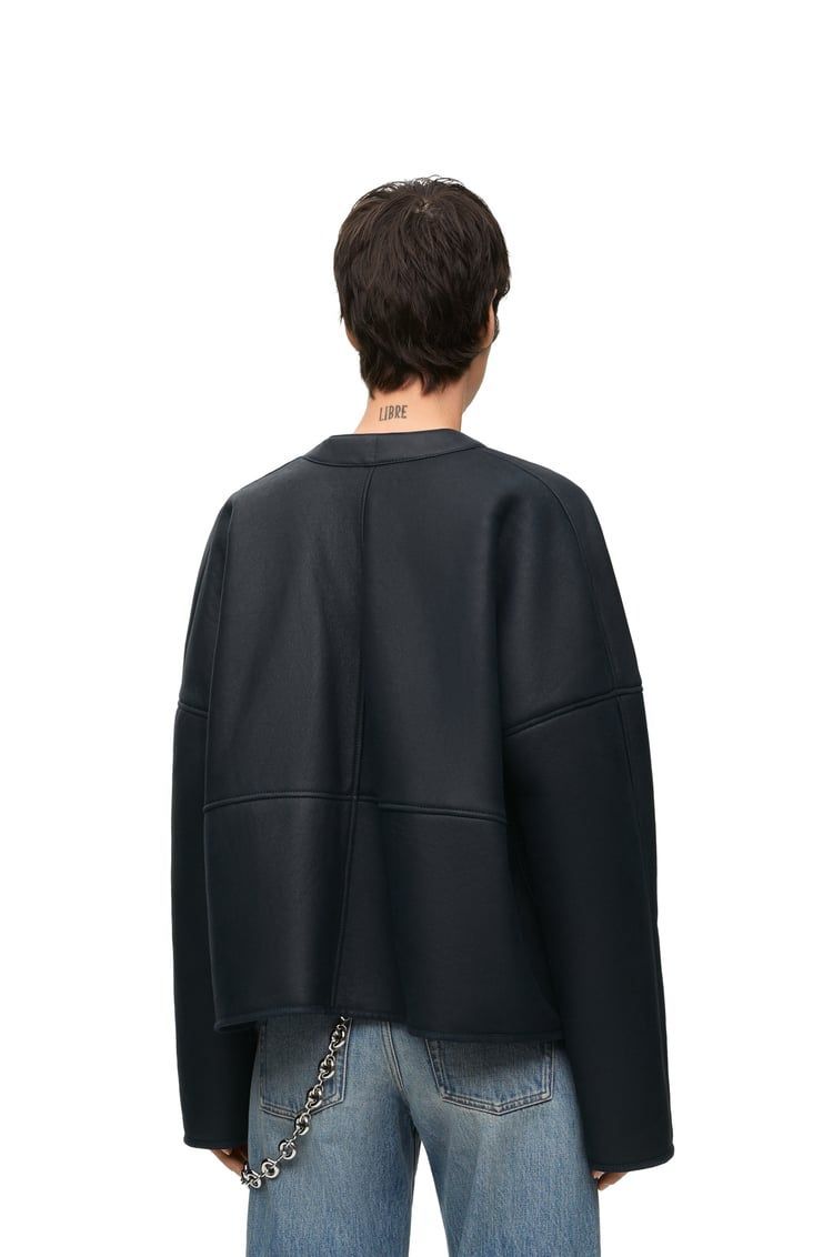 Cardigan in shearling