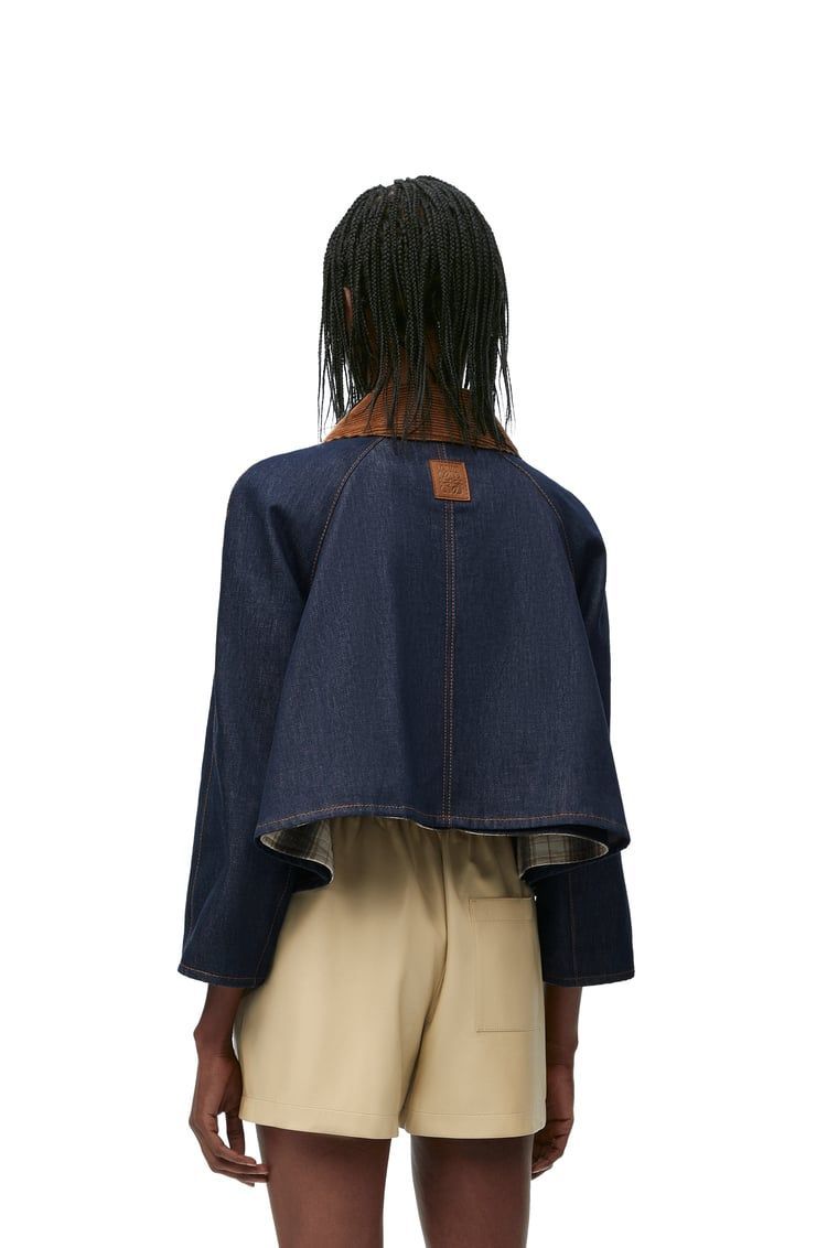 Trapeze jacket in denim