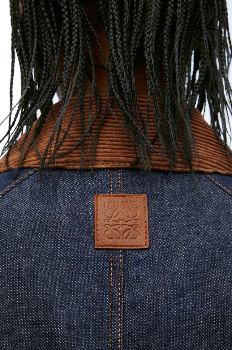 Trapeze jacket in denim