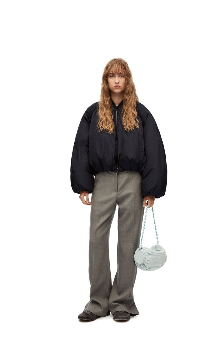 Padded bomber jacket in nylon