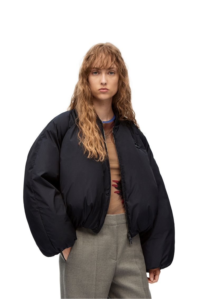 Padded bomber jacket in nylon