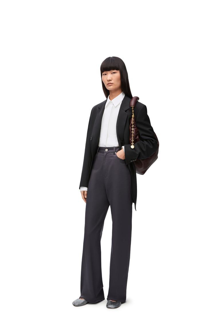 Pleated shirt in cotton