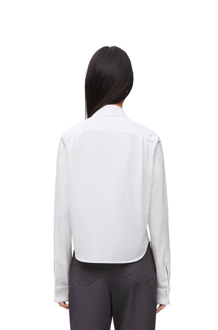 Pleated shirt in cotton