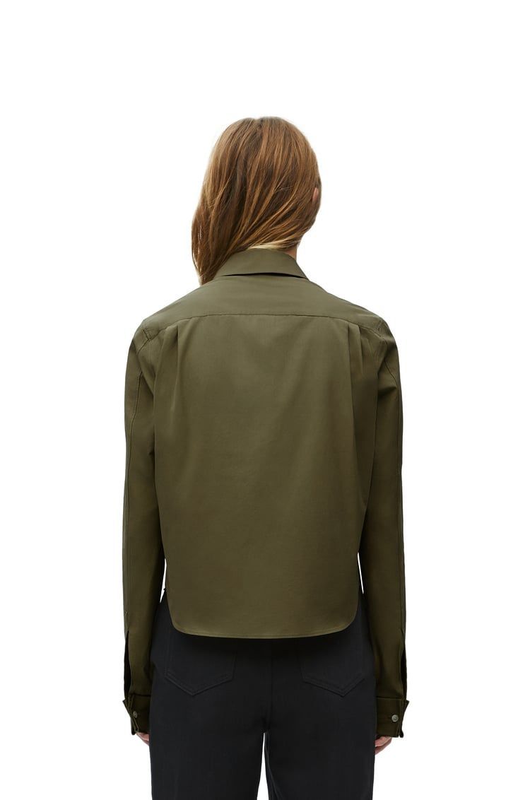 Pleated shirt in cotton