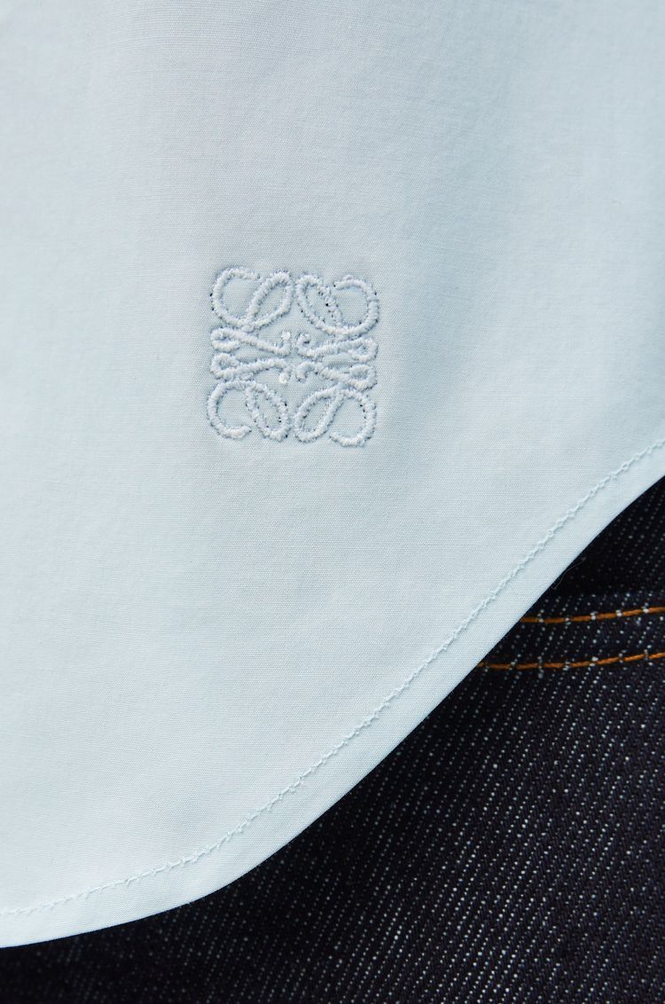 Pleated shirt in cotton