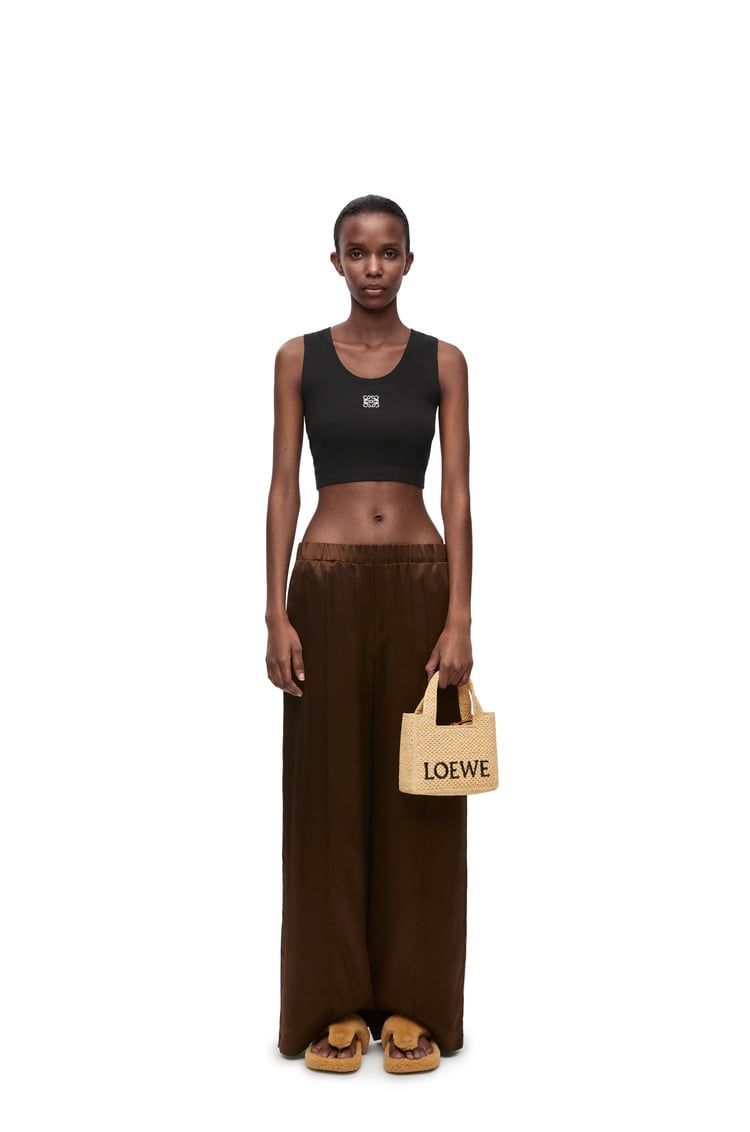 Cropped Anagram tank top in cotton