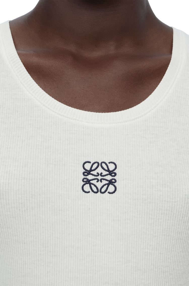 Cropped Anagram tank top in cotton