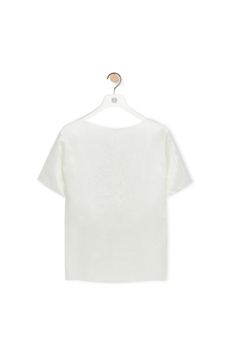 Chain top in technical satin