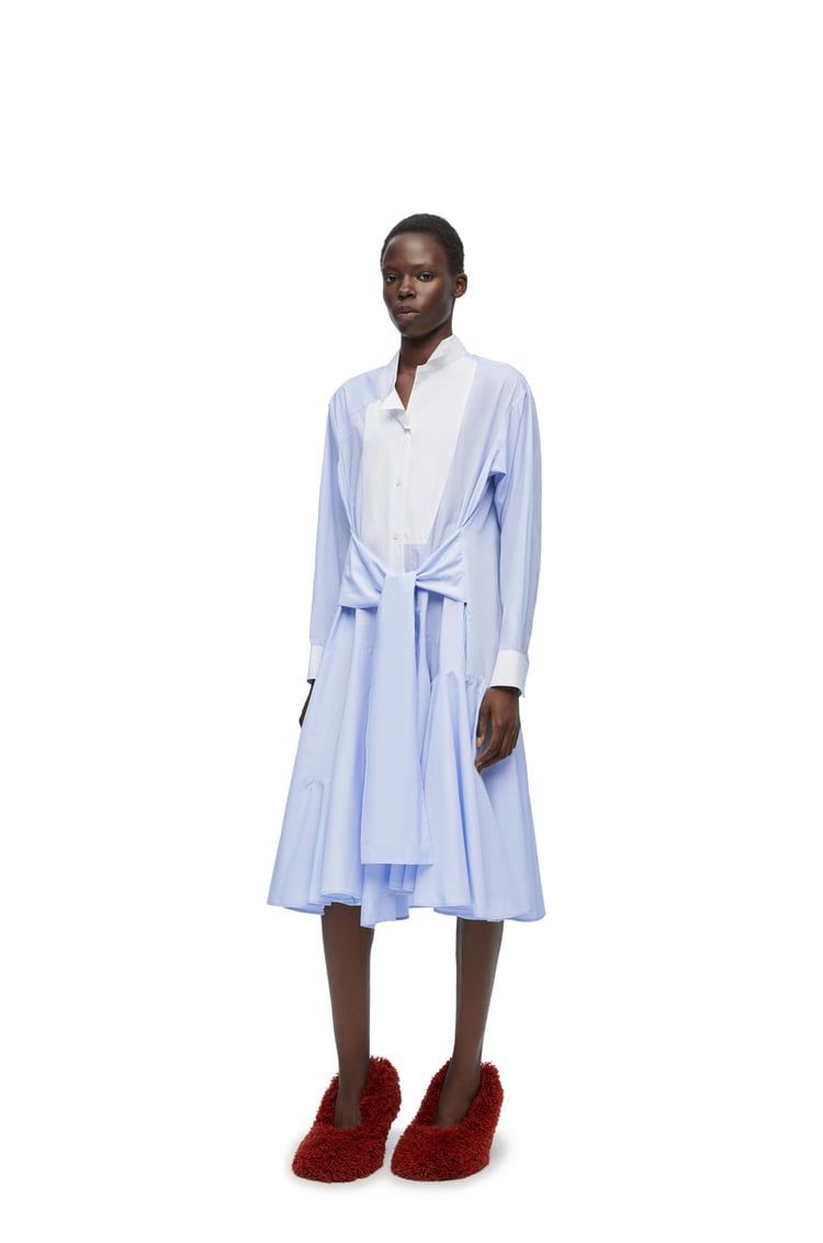 Shirt dress in cotton