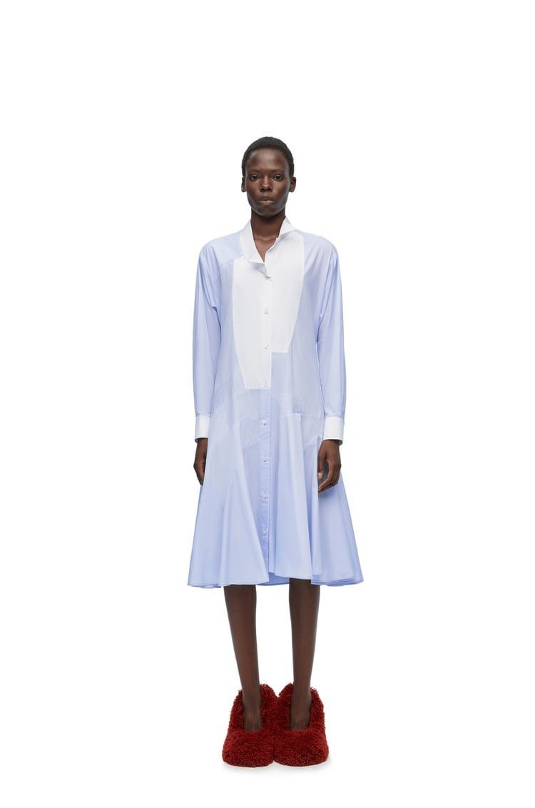 Shirt dress in cotton