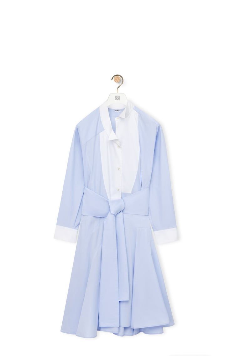 Shirt dress in cotton