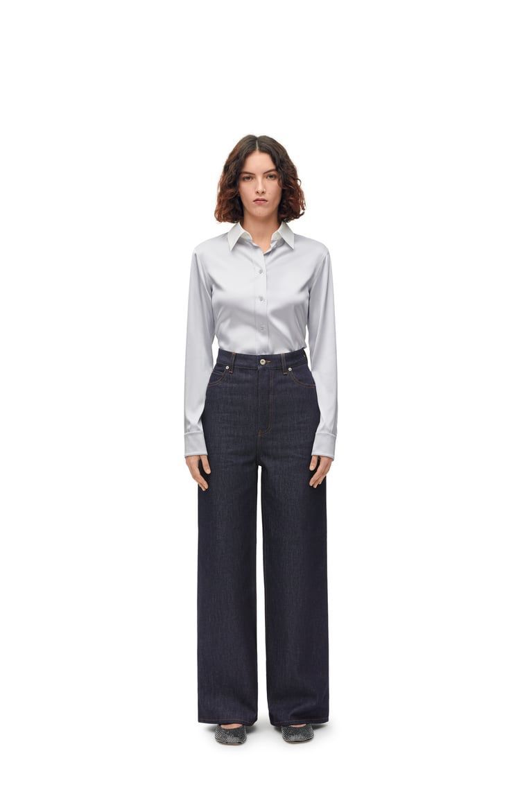 High waisted jeans in denim