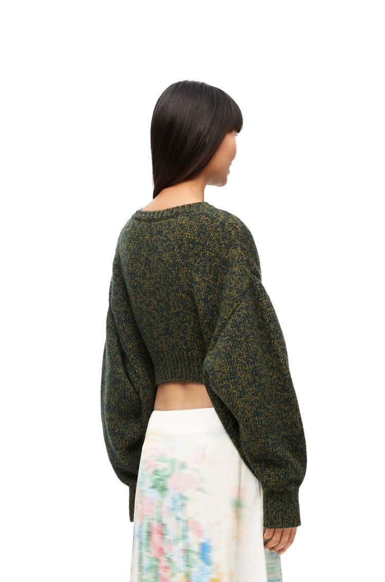 Trompe l'oeil sweater in wool