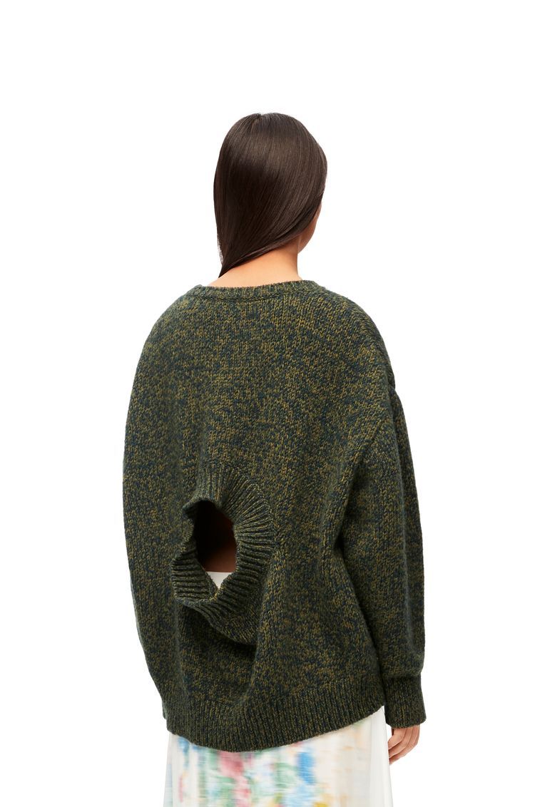 Trompe l'oeil sweater in wool