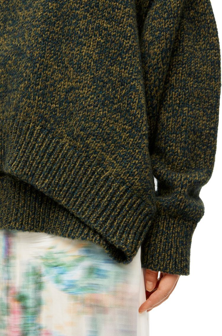 Trompe l'oeil sweater in wool