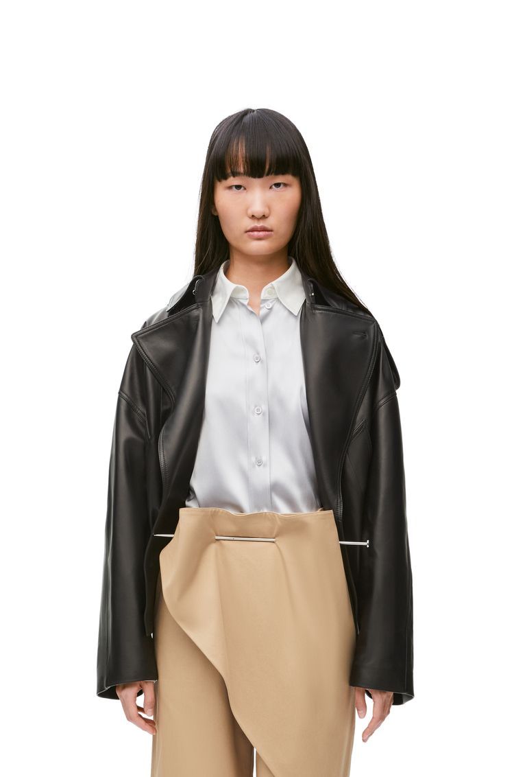 Balloon jacket in nappa lambskin
