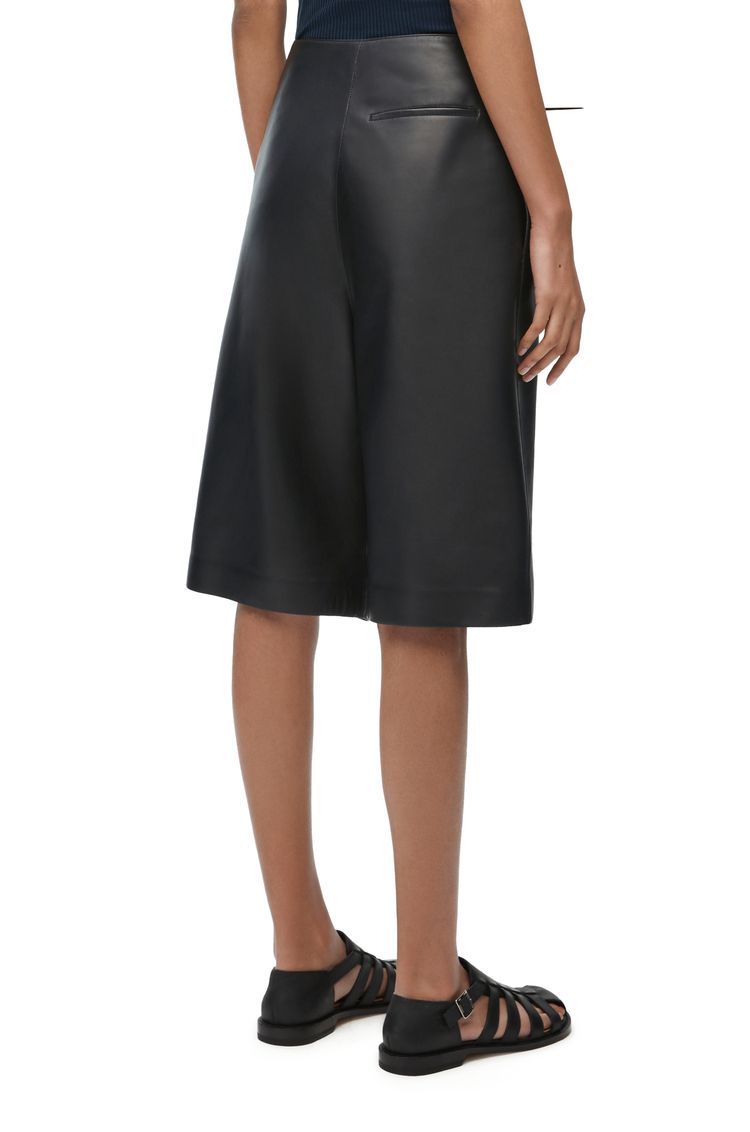 Pin shorts in nappa lambskin