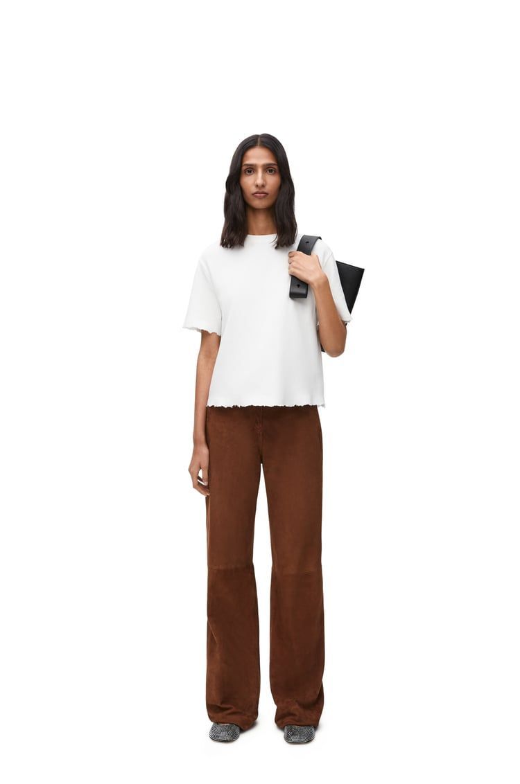 Boxy fit t-shirt in cotton blend