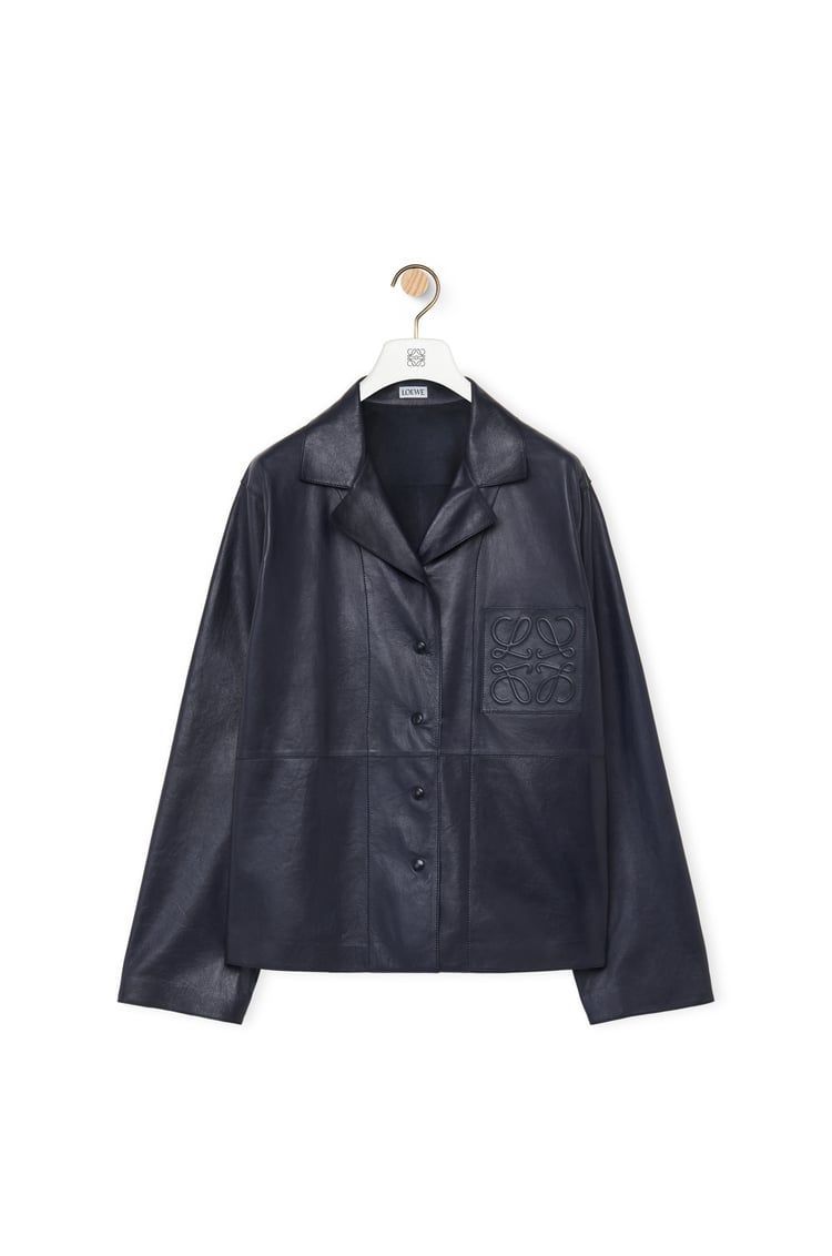 Pyjama blouse in nappa lambskin