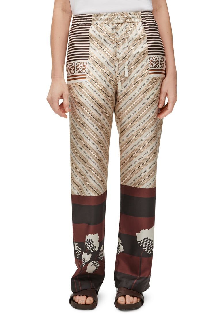 Pyjama trousers in silk