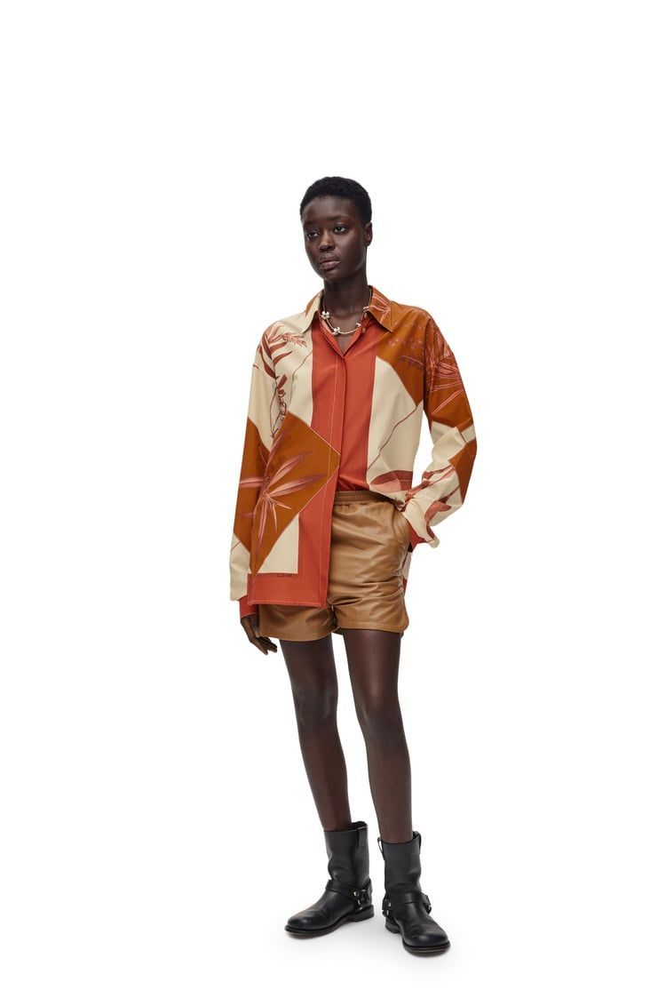 Shirt in cotton and silk