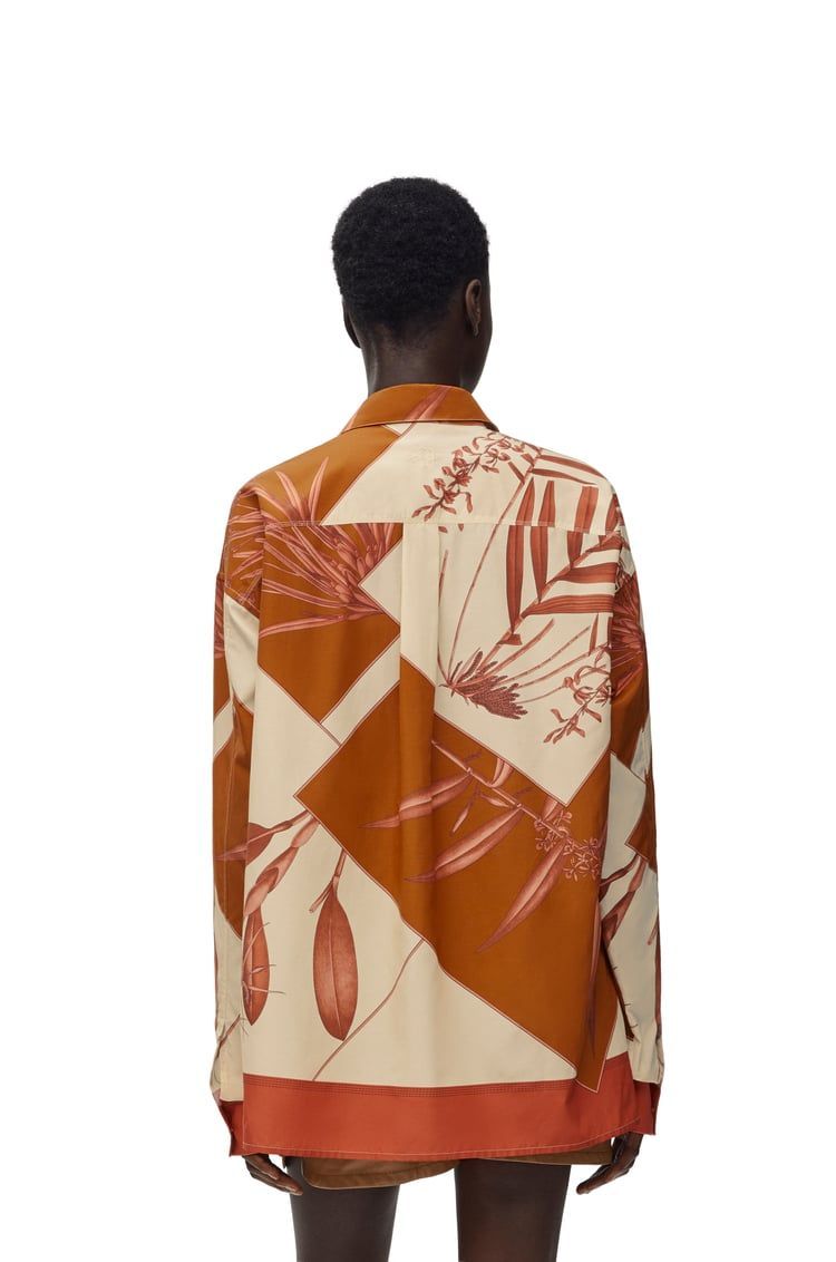 Shirt in cotton and silk
