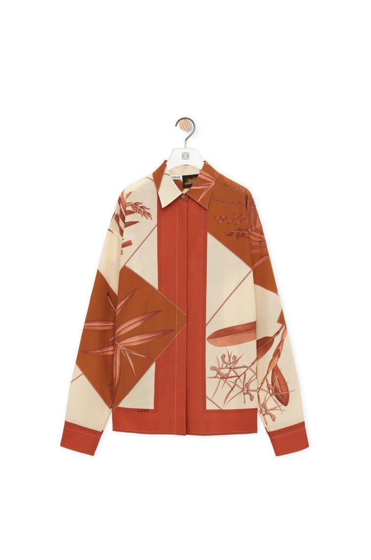 Shirt in cotton and silk