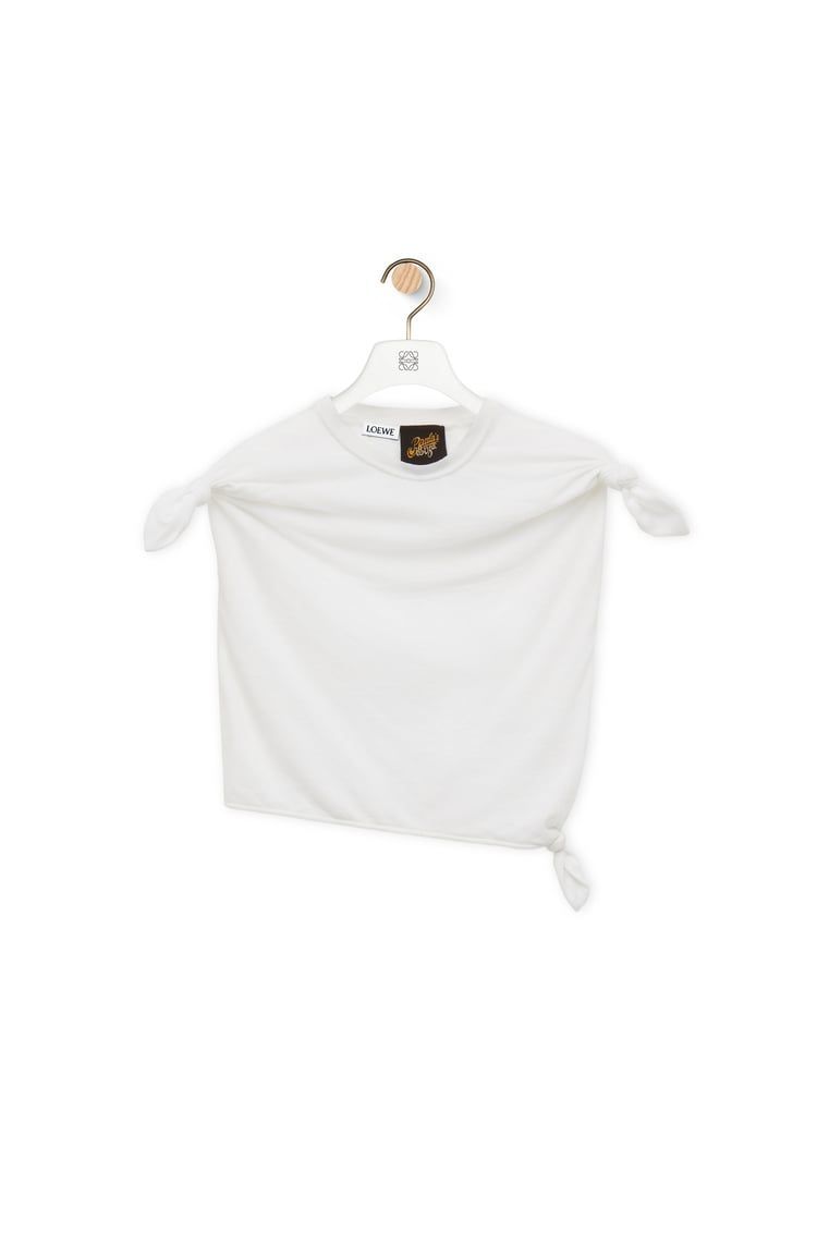 Knot top in cotton blend