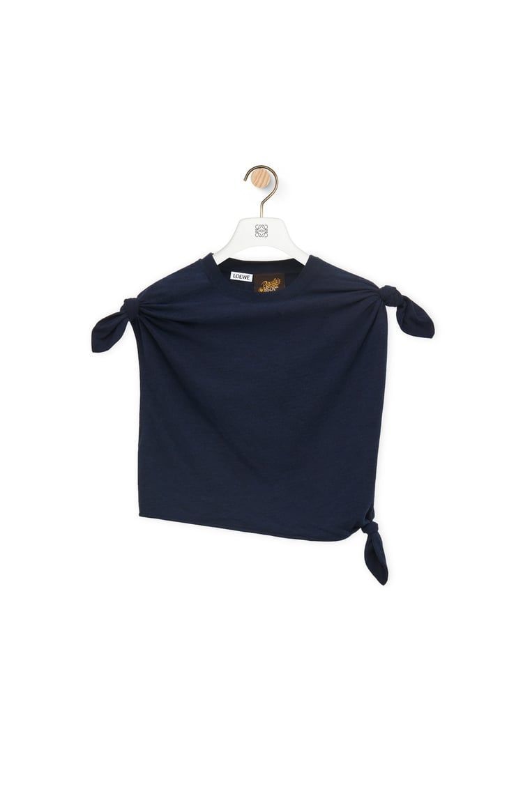 Knot top in cotton blend
