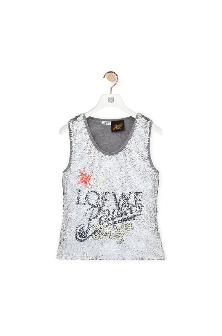Tank top in sequins