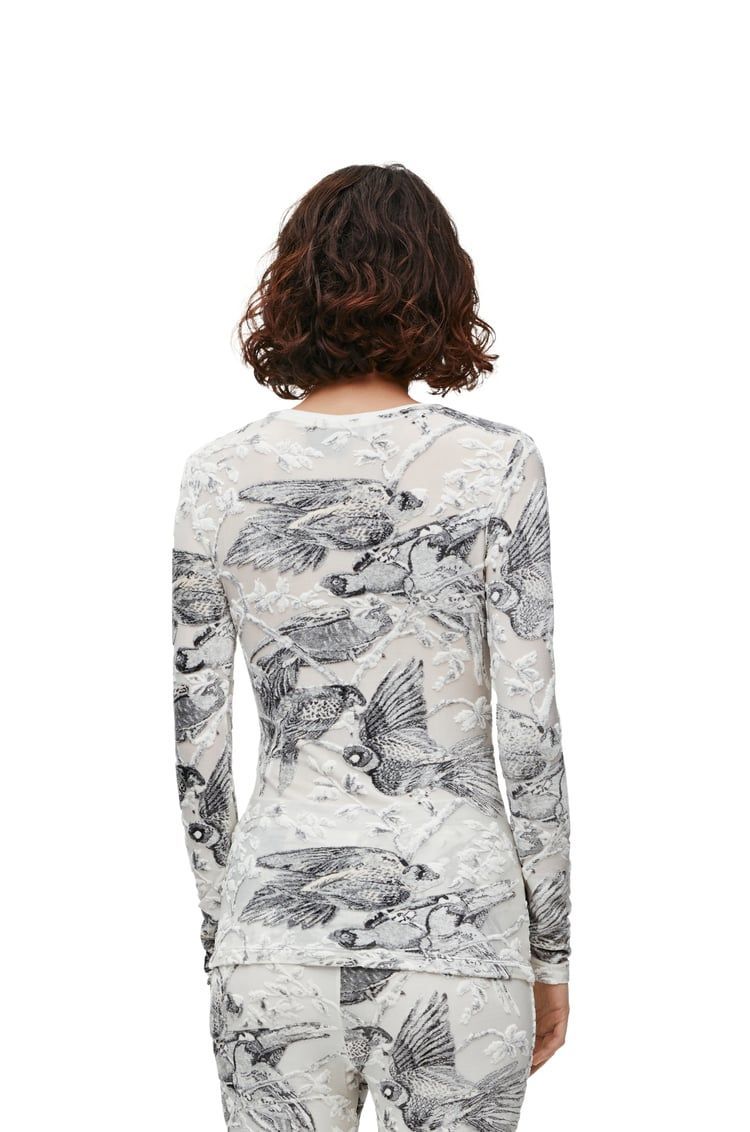 Long sleeve top in viscose blend