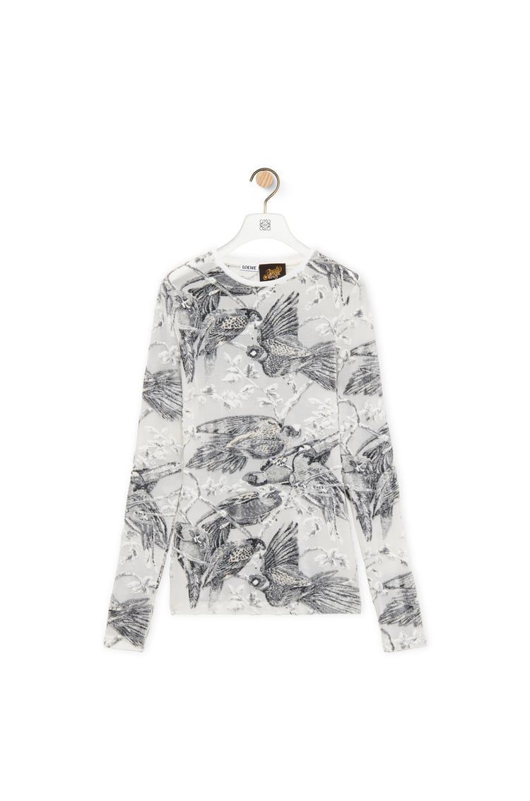 Long sleeve top in viscose blend