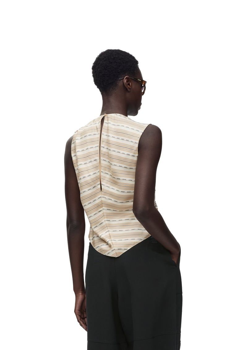 Scarf top in silk