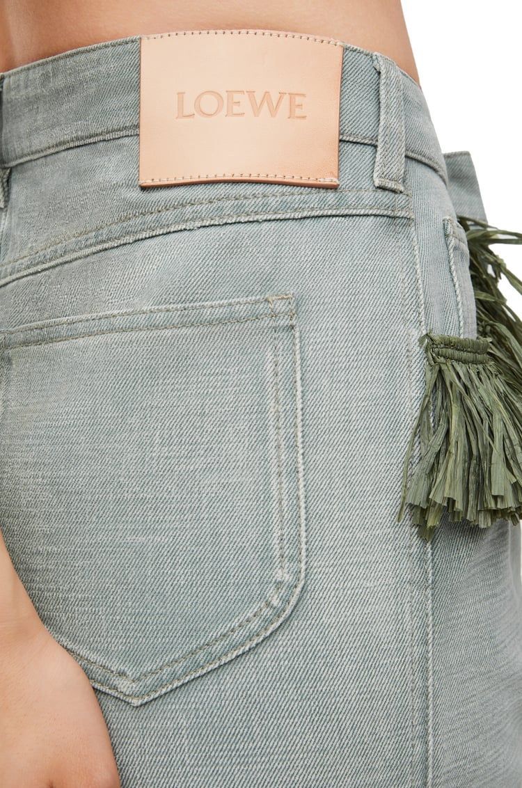Bootleg jeans in denim