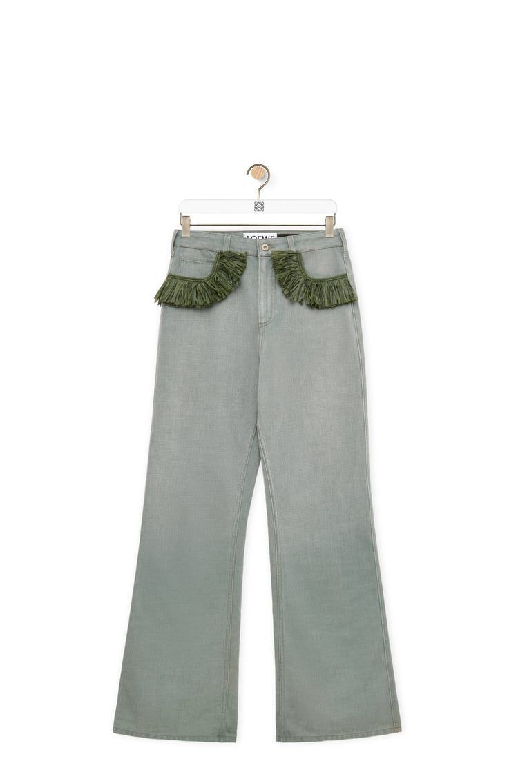 Bootleg jeans in denim