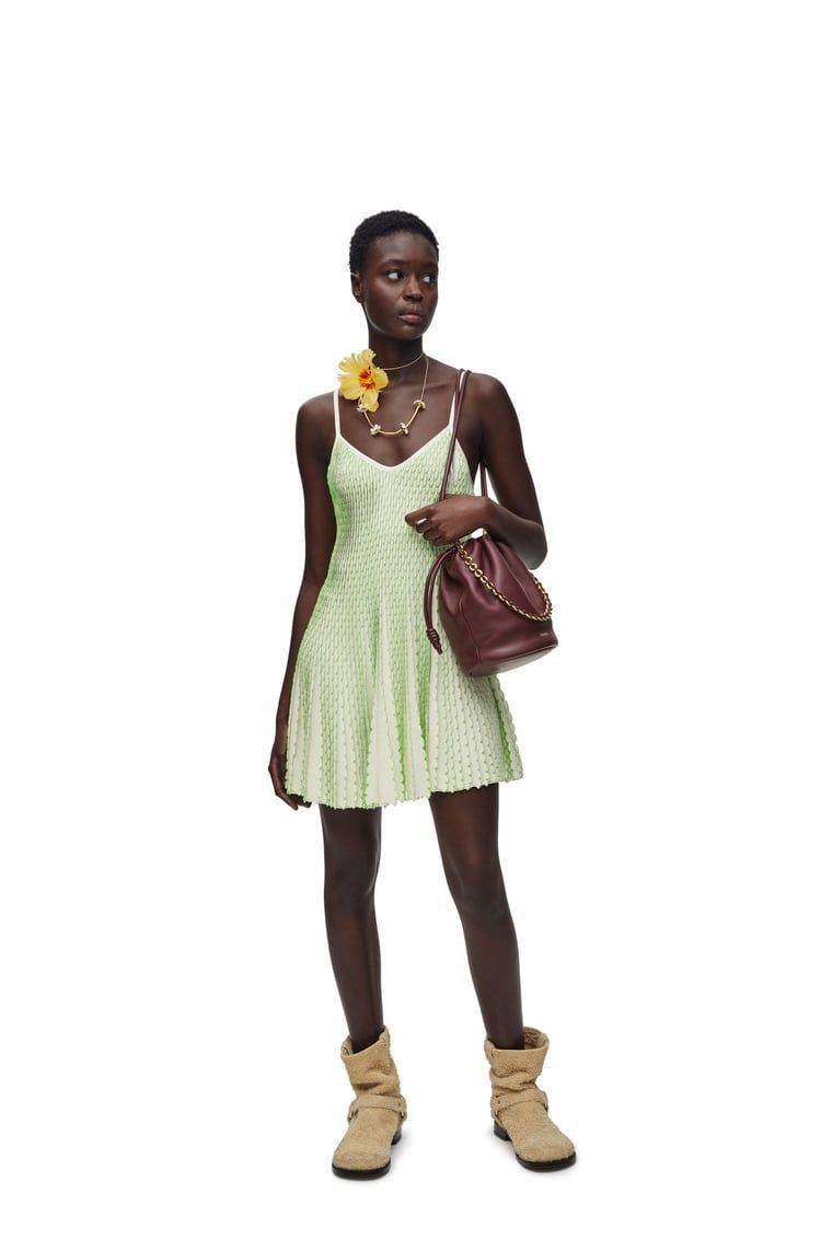 Strappy dress in viscose