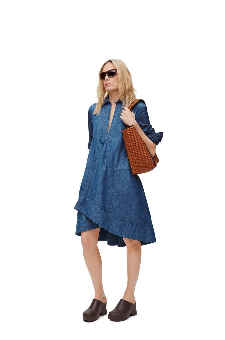 Tunic dress in cotton